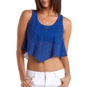 Crochet Lace Crop Tank Top